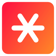 Asterisk Square 2 Icon from Core Gradient Set