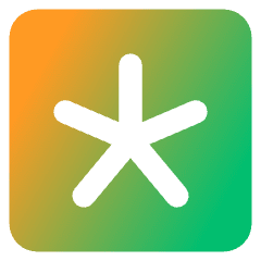 Asterisk Square 3 Icon from Core Gradient Set