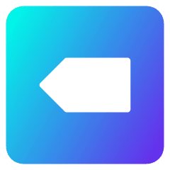 Delete Backspace Icon from Core Gradient Set