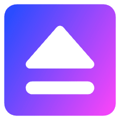 Eject Square Icon from Core Gradient Set