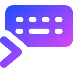 Keyboard One Hand Right Icon from Core Gradient Set