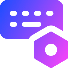 Keyboard Option Setting Bolt Nut Icon from Core Gradient Set