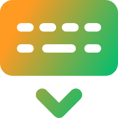 Keyboard Virtual Icon from Core Gradient Set