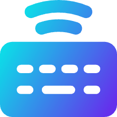 Keyboard Wireless 2 Icon from Core Gradient Set