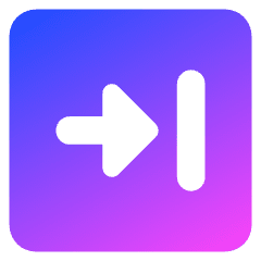 Next Square Icon from Core Gradient Set