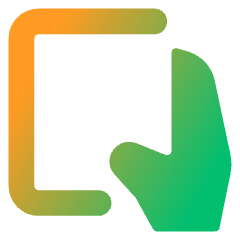 One Handed Holding Tablet Handheld Icon from Core Gradient Set