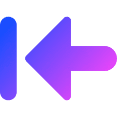 Previous 1 Icon from Core Gradient Set