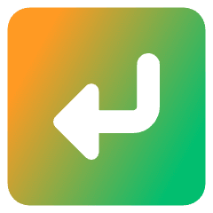 Return 3 Icon from Core Gradient Set