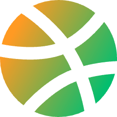 Dribble Logo Icon from Core Gradient Set