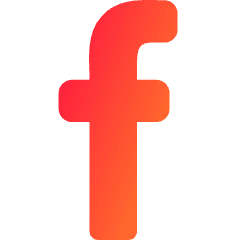 Facebook Logo 2 Icon from Core Gradient Set