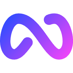 Meta Logo Icon from Core Gradient Set