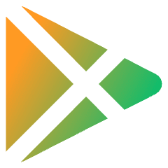 Play Store Logo Icon from Core Gradient Set