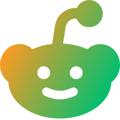 Reddit Logo Icon from Core Gradient Set
