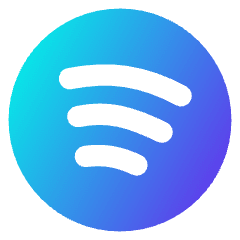 Spotify Logo Icon from Core Gradient Set
