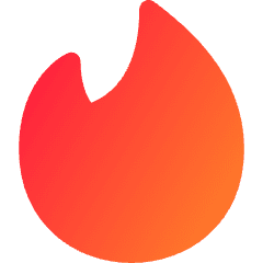 Tinder Logo Icon from Core Gradient Set
