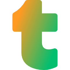 Tumblr Logo Icon from Core Gradient Set