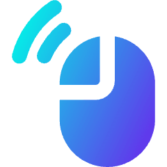 Click Left Double Icon from Core Gradient Set