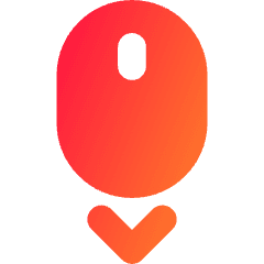 Mouse Move Down Icon from Core Gradient Set