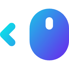 Mouse Move Left Icon from Core Gradient Set