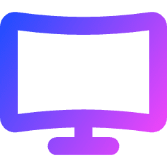 Screen Curve Icon from Core Gradient Set