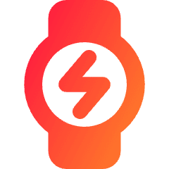 Watch Circle Charging Icon from Core Gradient Set