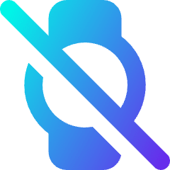 Watch Circle Disable Icon from Core Gradient Set