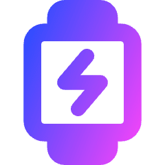 Watch Square Charging Icon from Core Gradient Set