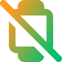 Watch Square Disable Icon from Core Gradient Set