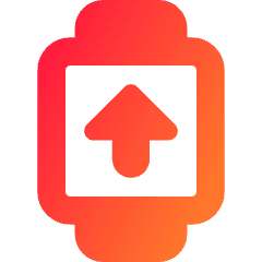 Watch Square Upload Icon from Core Gradient Set