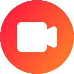 Webcam Video Circle Icon from Core Gradient Set