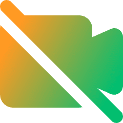 Webcam Video Off Icon from Core Gradient Set