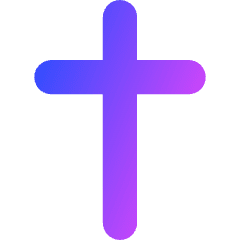 Christian Cross 2 Icon from Core Gradient Set
