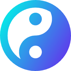 Yin Yang Symbol Icon from Core Gradient Set