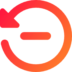 Button Go Backward Icon from Core Gradient Set