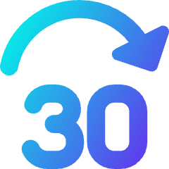 Button Jump Forward 30 Icon from Core Gradient Set