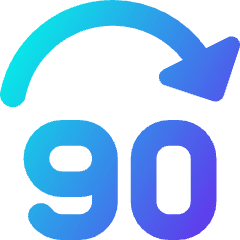 Button Jump Forward 90 Icon from Core Gradient Set
