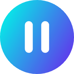 Button Pause Circle Icon from Core Gradient Set
