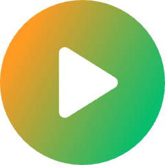 Button Play Circle Icon from Core Gradient Set
