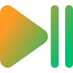 Button Play Pause Icon from Core Gradient Set