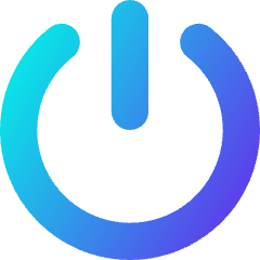 Button Power 1 Icon from Core Gradient Set