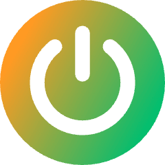Button Power Circle 1 Icon from Core Gradient Set