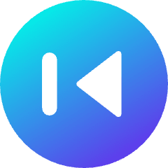 Button Previous Circle Icon from Core Gradient Set
