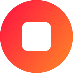 Button Stop Circle Icon from Core Gradient Set