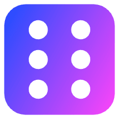 Dice 6 Icon from Core Gradient Set