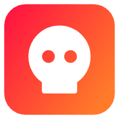 Dice Skull Icon from Core Gradient Set