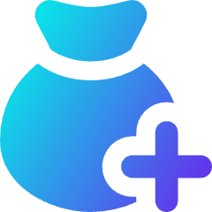 Pouch Add 2 Icon from Core Gradient Set