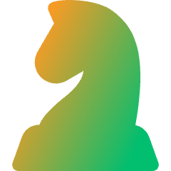 Chess Knight Icon from Core Gradient Set