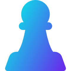 Chess Pawn Icon from Core Gradient Set