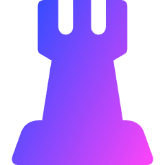 Chess Rook Icon from Core Gradient Set