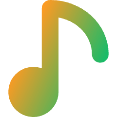Music Note 1 Icon from Core Gradient Set